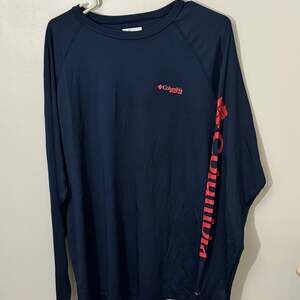 Men's PFG Terminal Tackle Long Sleeve Shirt - Large-Navy